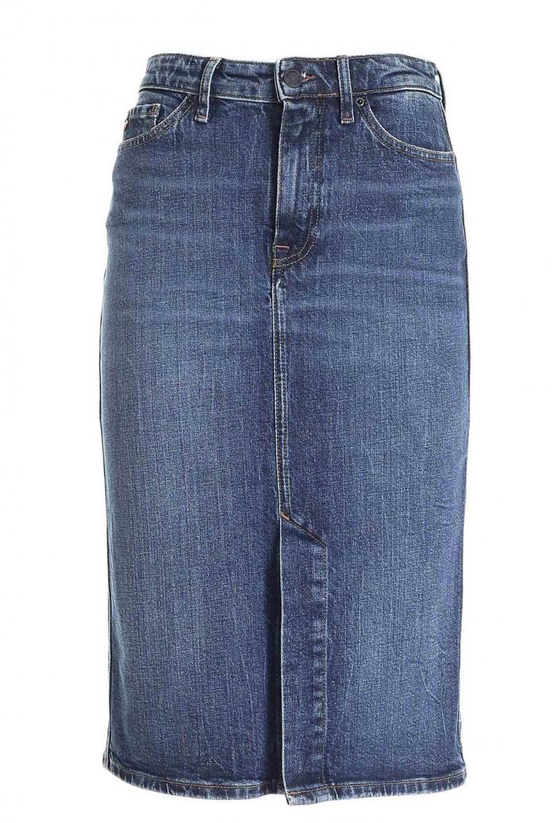 Gonna in denim tommy hilfiger Blu chiaro<br />(<strong>Tommy hilfiger</strong>)