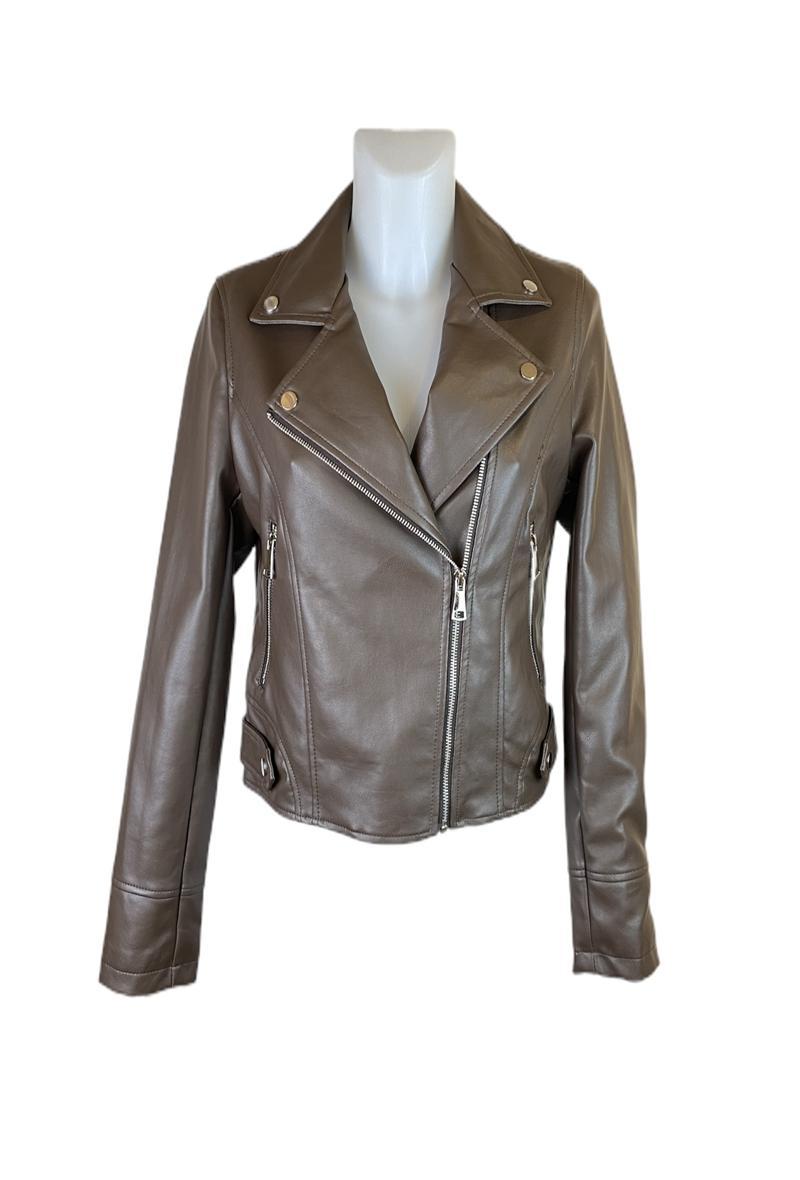 Chiodo in pelle vegana Marrone<br />(<strong>Cherry koko</strong>)