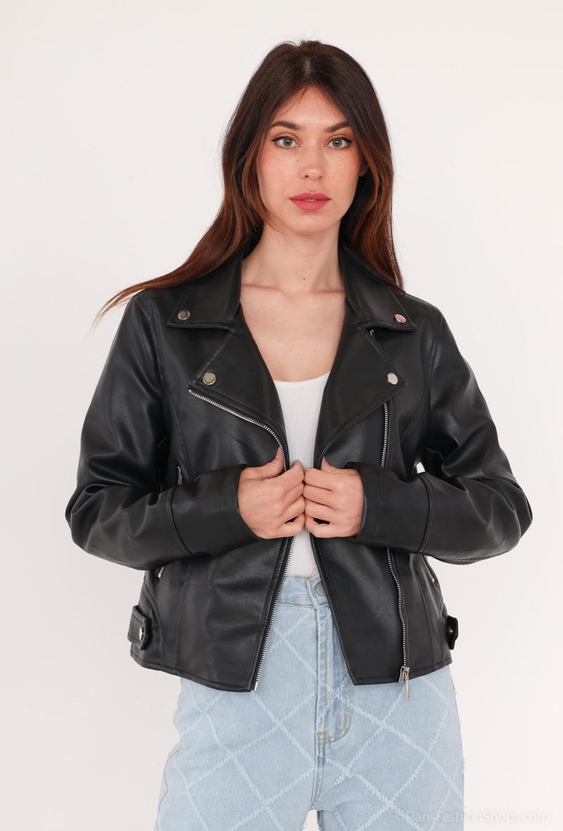 Chiodo in pelle vegana Nero<br />(<strong>Cherry koko</strong>)