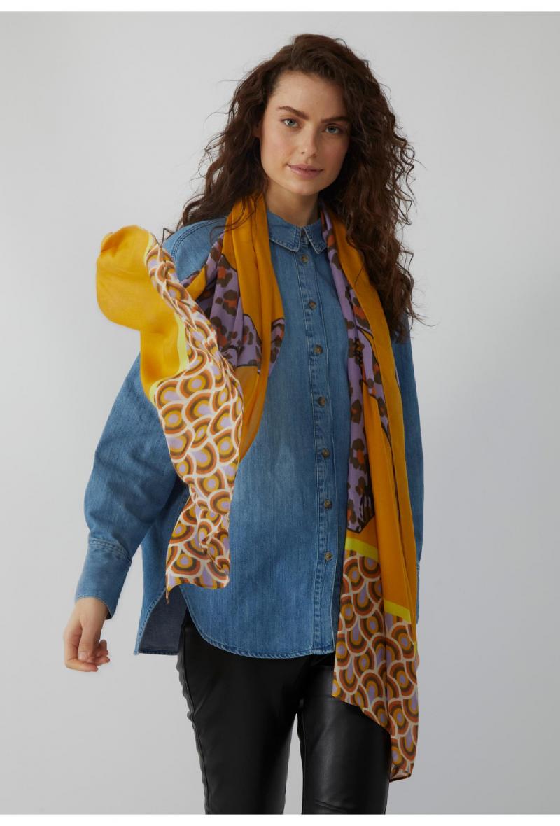 Pashmina a fantasia cm 70x180 Giallo<br />(<strong>Codello</strong>)