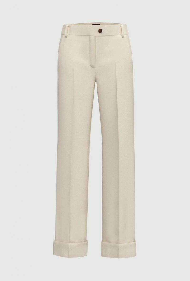 Pantaloni con risvolto Burro<br />(<strong>EMMEMARELLA</strong>)