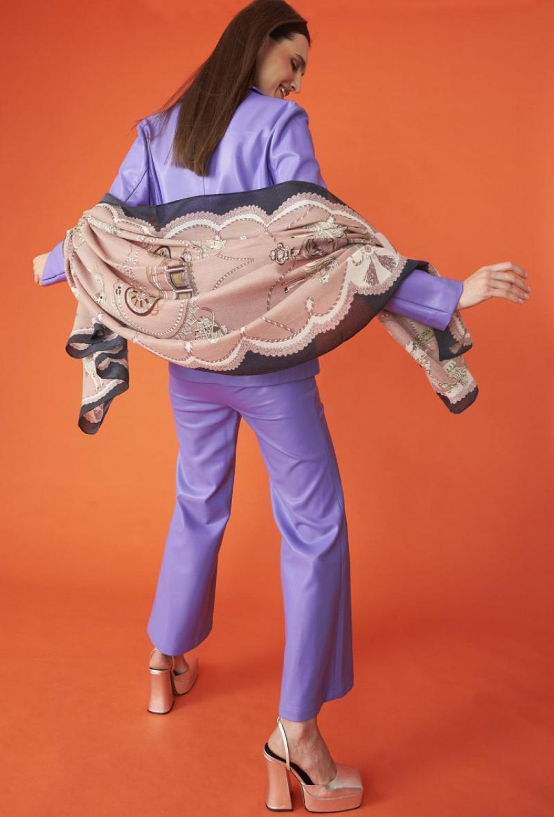 Sciarpa oversize in misto cashmere Rosa<br />(<strong>Jayley</strong>)