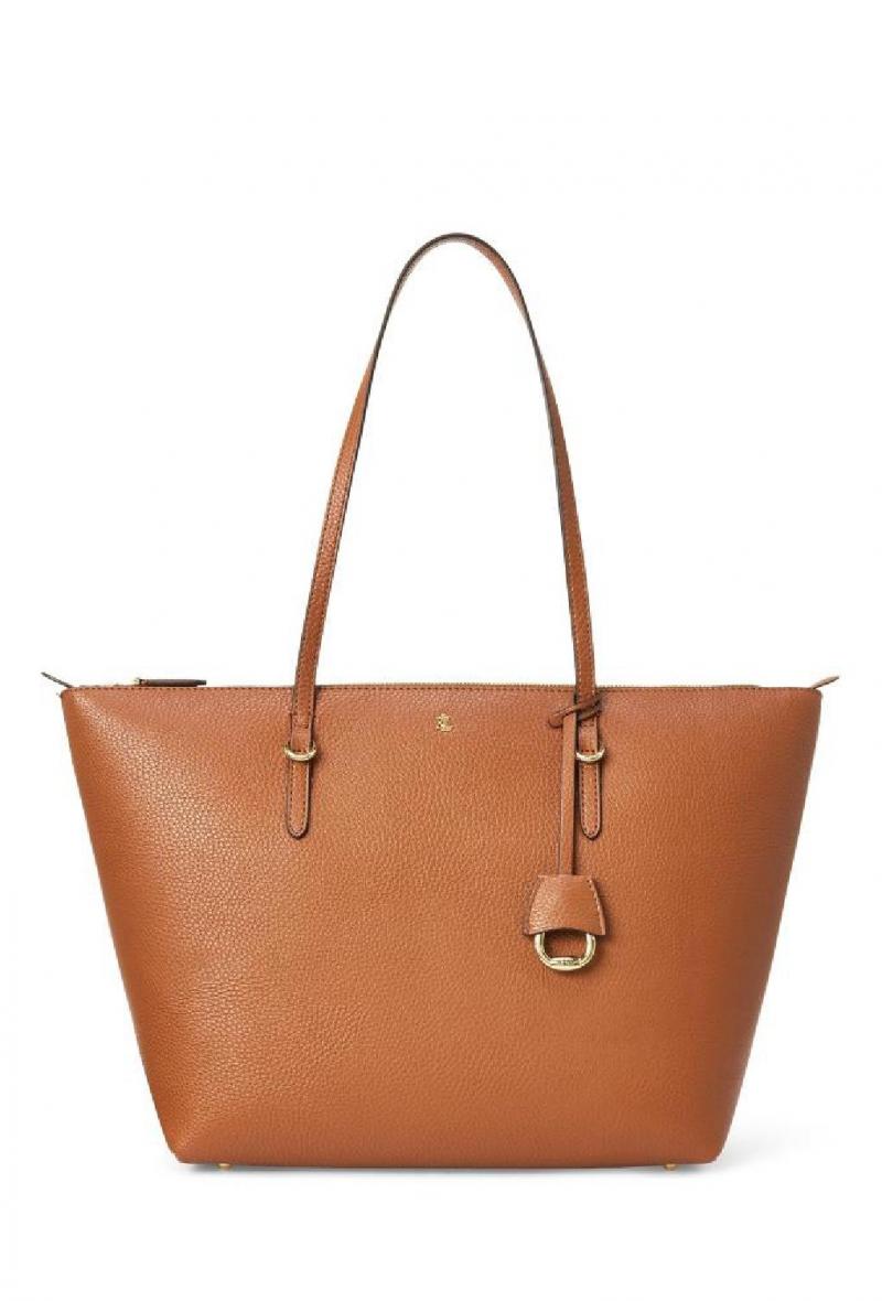 Tote media con zip Cammello<br />(<strong>Lauren ralph lauren</strong>)