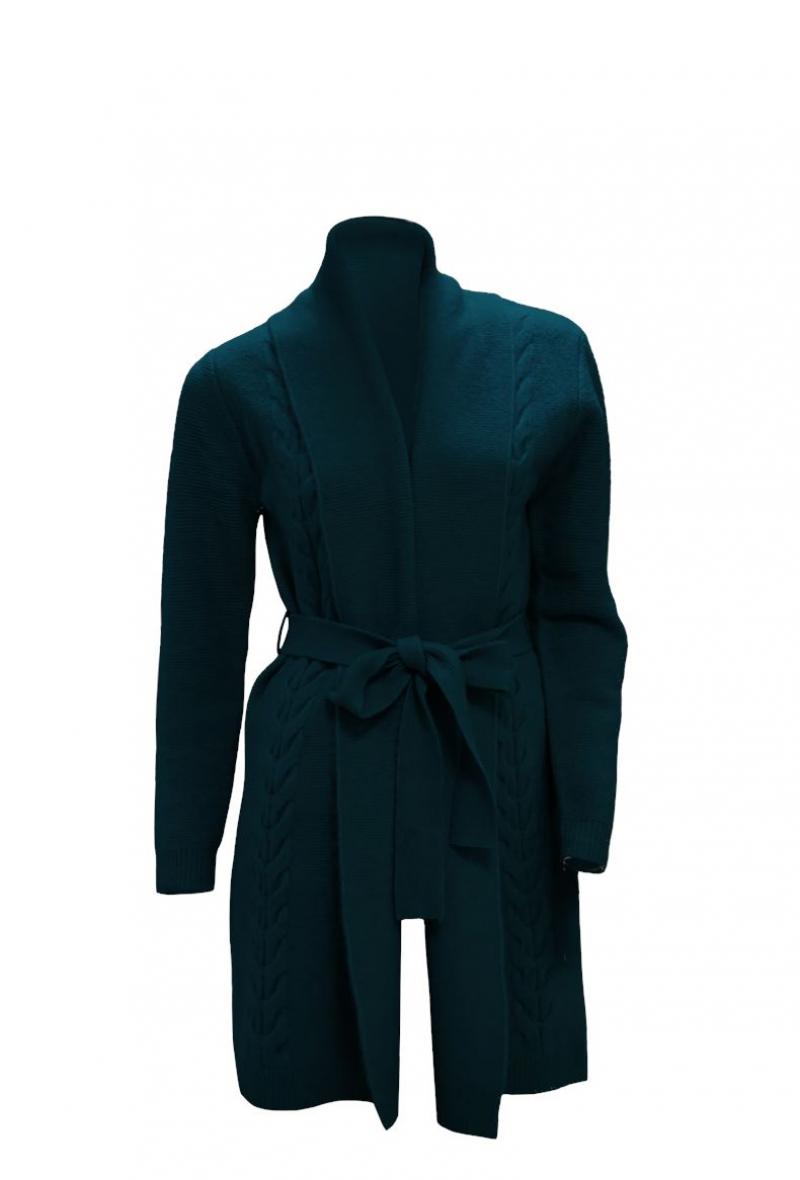 Cappotto in maglia e tessuto double Nero<br />(<strong>Marina v</strong>)