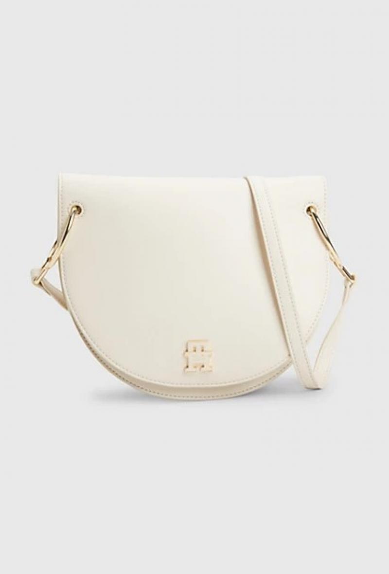 Borsa a sella con monogramma Bianco<br />(<strong>Tommy hilfiger</strong>)