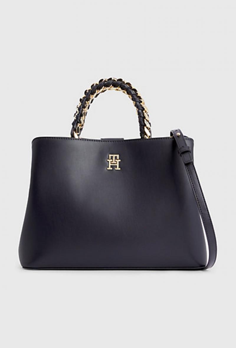 Borsa con due manici e tracolla Nero<br />(<strong>Tommy hilfiger</strong>)