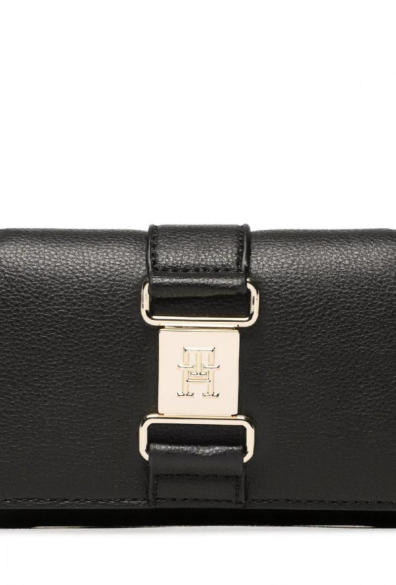 Portafogli medio con placchetta logata Nero<br />(<strong>Tommy hilfiger</strong>)