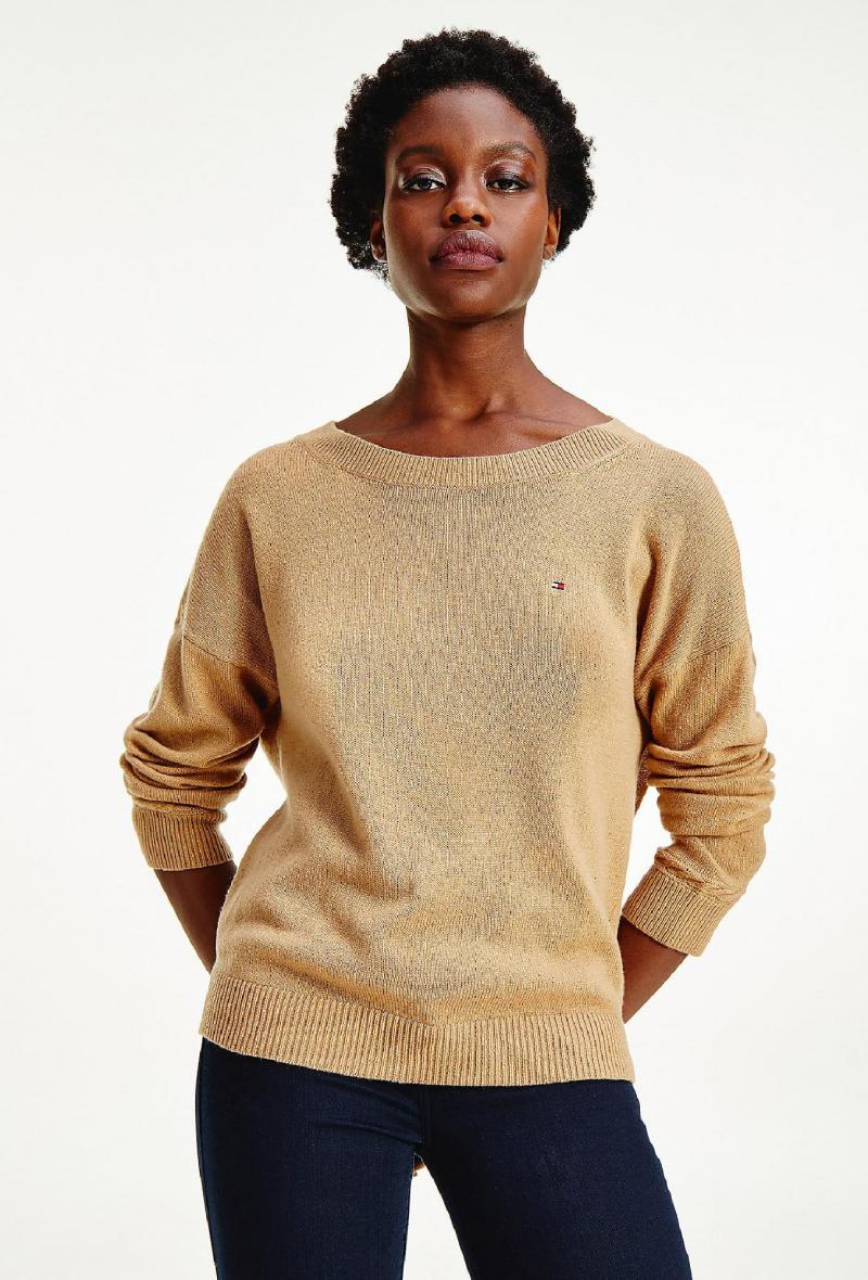 Pullover in pura lana Cammello<br />(<strong>Tommy hilfiger</strong>)