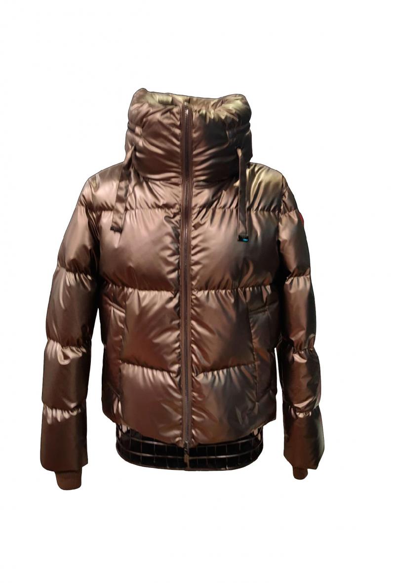 Piumino corto cangiante Bronzo<br />(<strong>Diego m</strong>)
