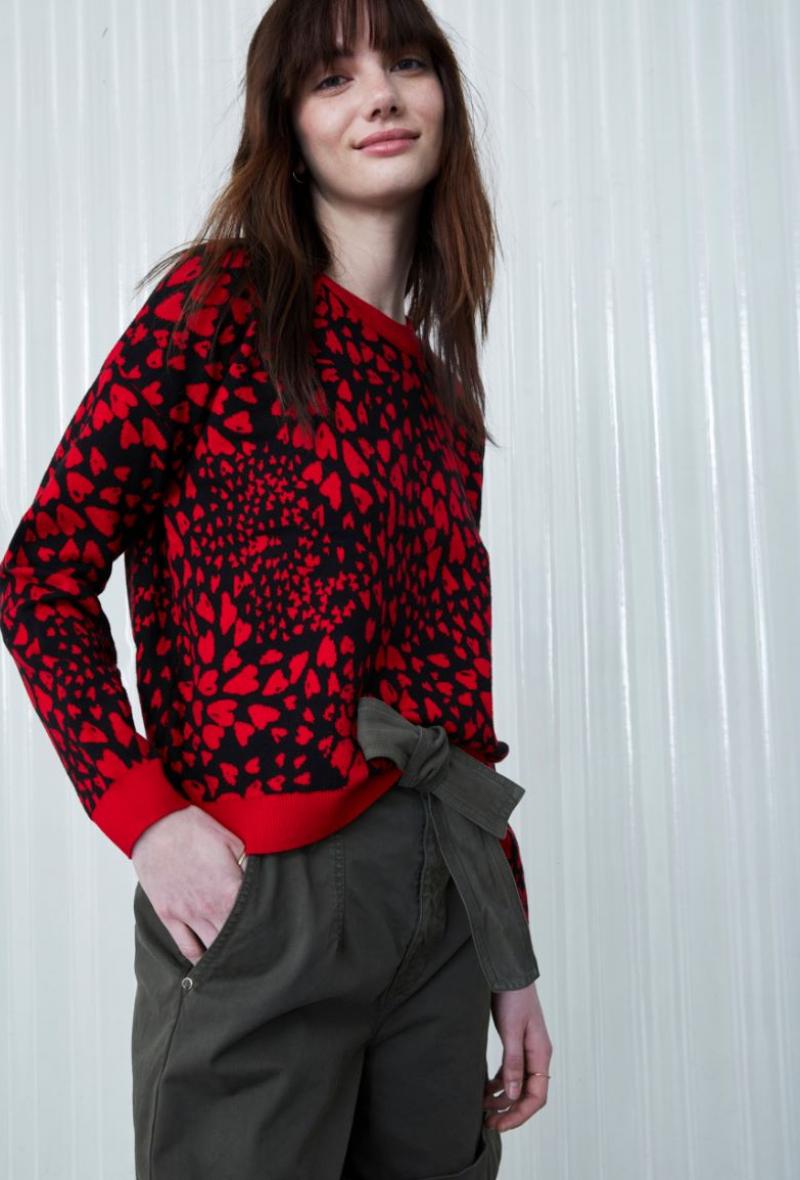 Maglia jacquard Rosso<br />(<strong>I blues</strong>)