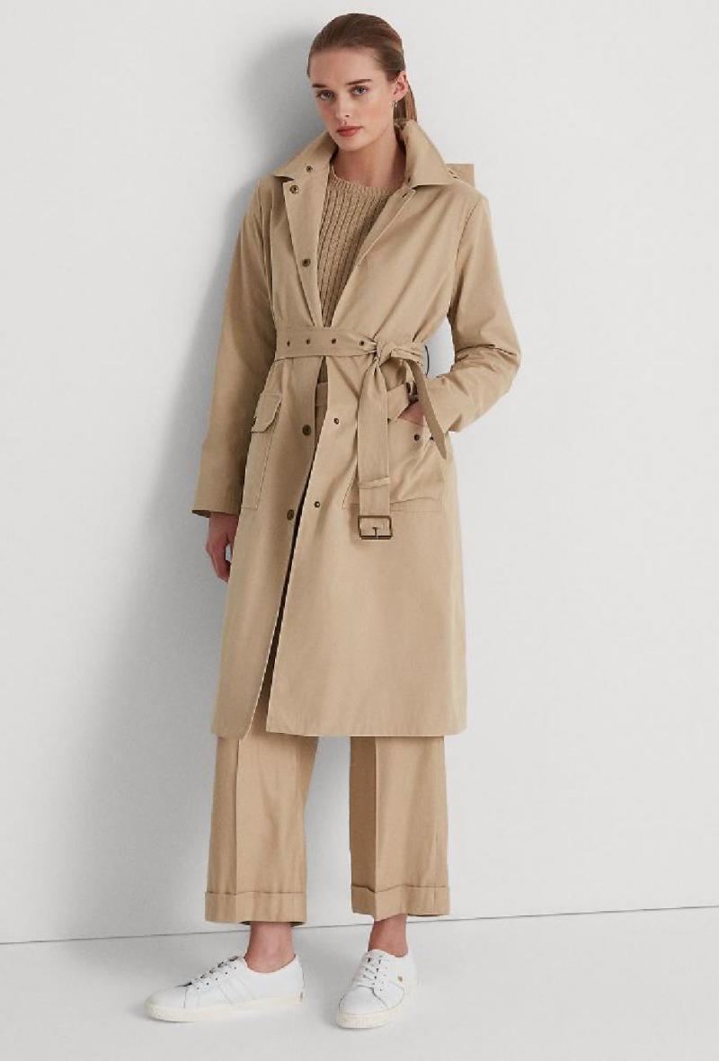 Trench con cappuccio Beige<br />(<strong>Lauren ralph lauren</strong>)