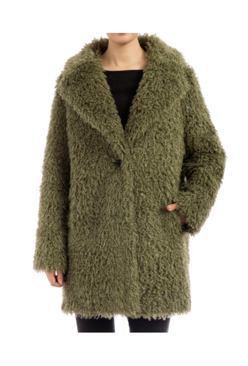 Giaccone in pelliccia sintetica Verde<br />(<strong>Mehran</strong>)