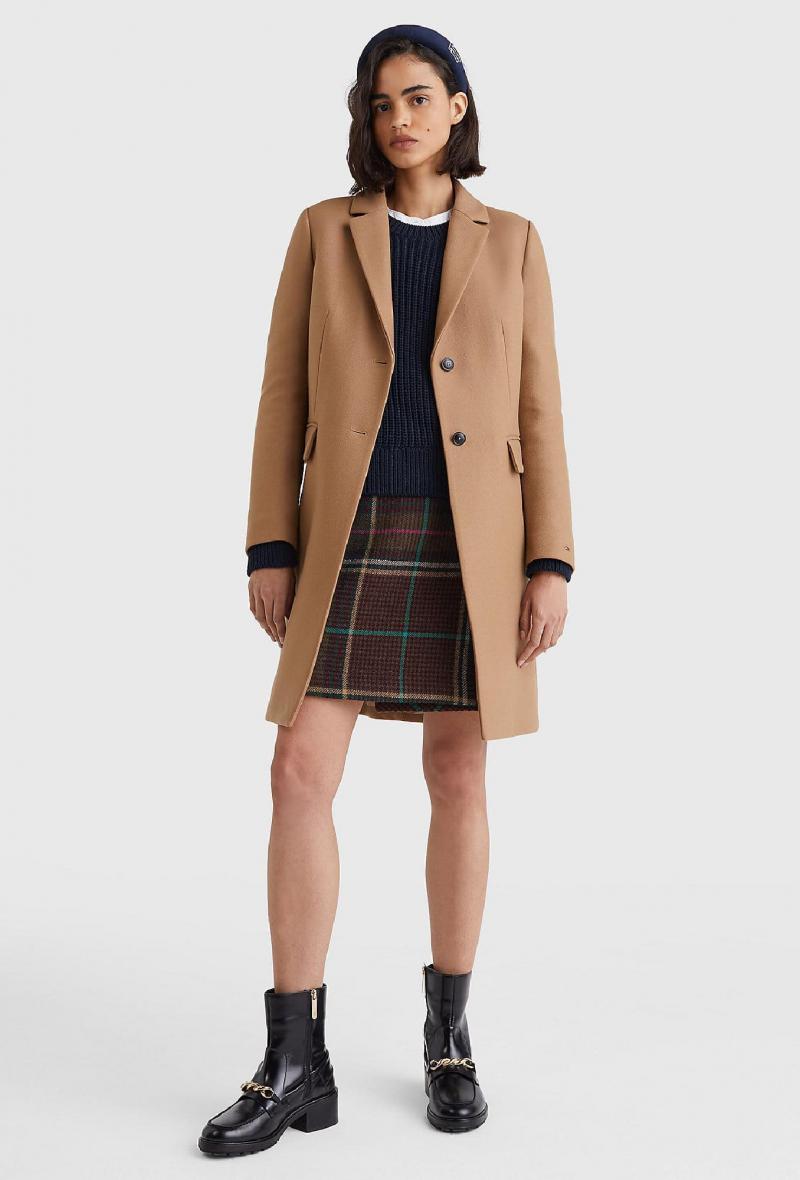 Cappotto classico a  monopetto Cammello<br />(<strong>Tommy hilfiger</strong>)