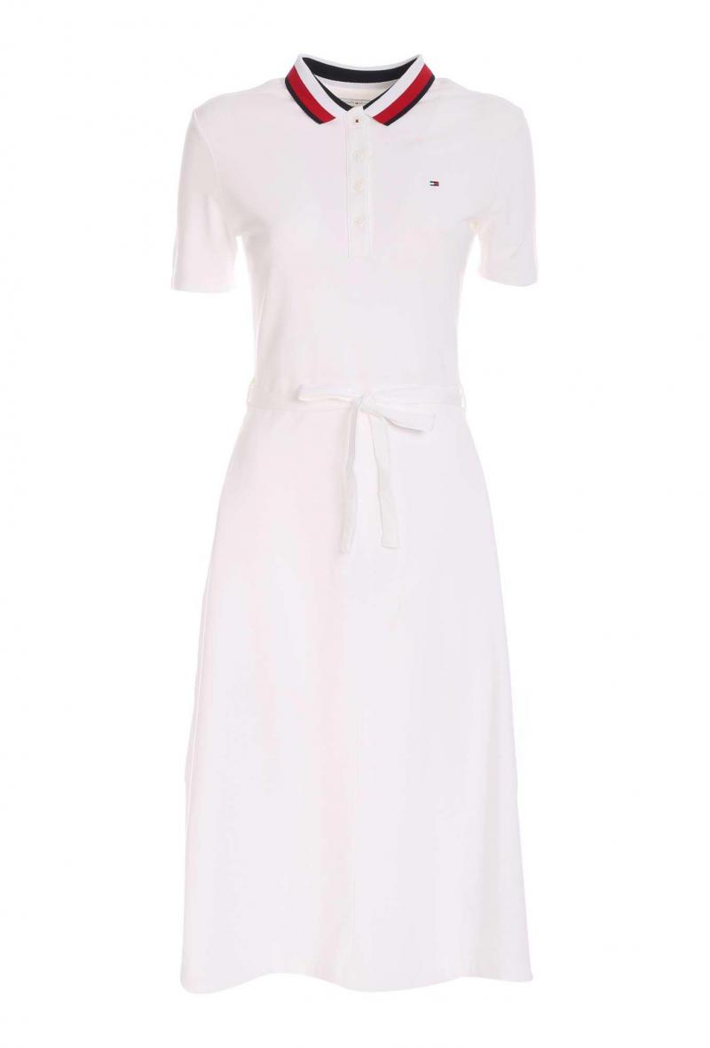 global stp f&f midi polo dress Bianco<br />(<strong>Tommy hilfiger</strong>)