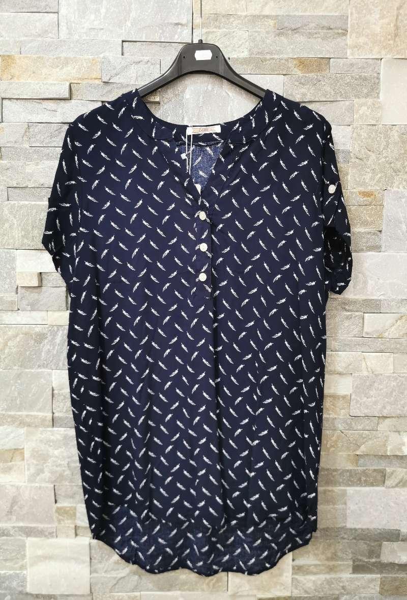 Camicetta in viscosa Bianca e blu<br />(<strong>Z one</strong>)