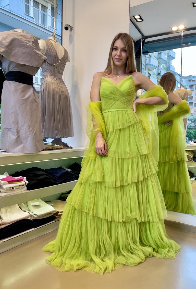 Abito lungo in tulle Cedro<br />(<strong>Fabiana ferri</strong>)