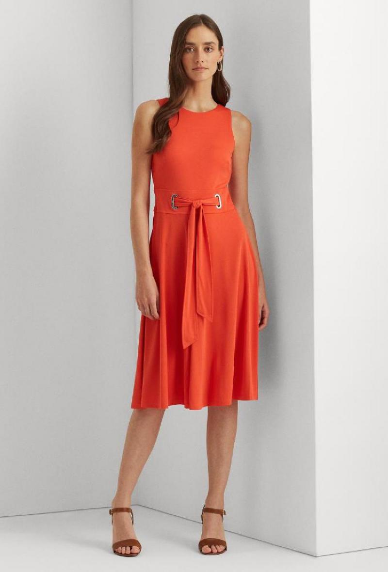 Abito giromanica in jersey Arancio<br />(<strong>Lauren ralph lauren</strong>)