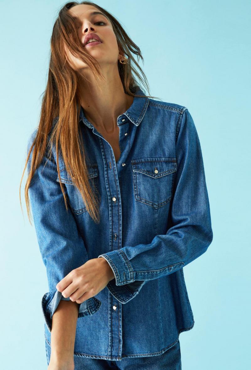 Camicia in denim Azzurro<br />(<strong>I blues</strong>)