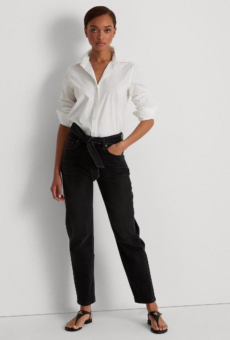 Camicia in popeline anti grinze Bianco<br />(<strong>Lauren ralph lauren</strong>)