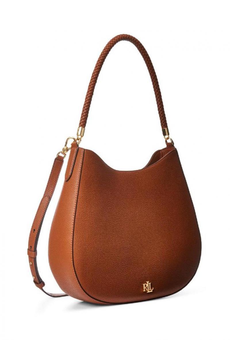 Borsa hobo con tracolla Cuoio<br />(<strong>Lauren ralph lauren</strong>)