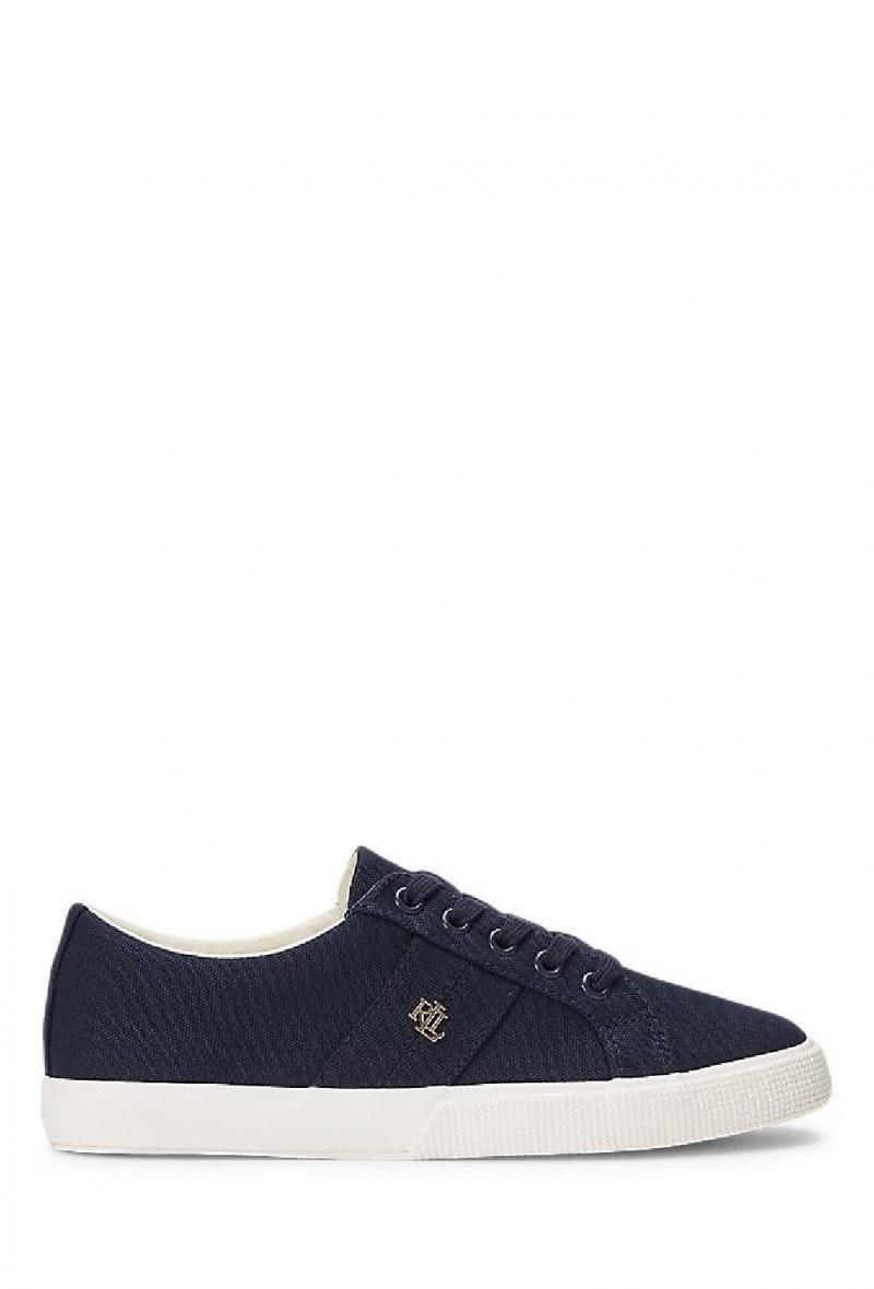 Sneakers basse in tela Blu<br />(<strong>Lauren ralph lauren</strong>)