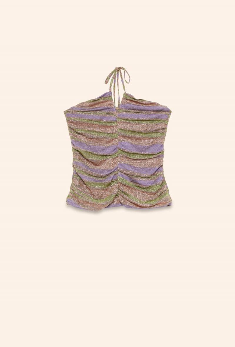 Top scollato in maglia a fantasia Fantasia<br />(<strong>Meme road</strong>)