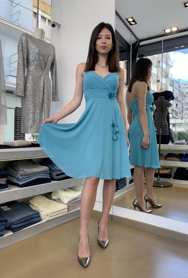Abito elegante con stola Turchese<br />(<strong>Musani</strong>)