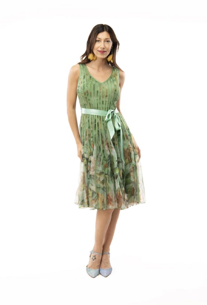 Abito in tulle a fantasia Verde<br />(<strong>Promulias</strong>)