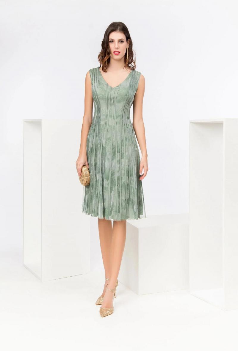 Abito in tulle a fantasia Verde<br />(<strong>Promulias</strong>)