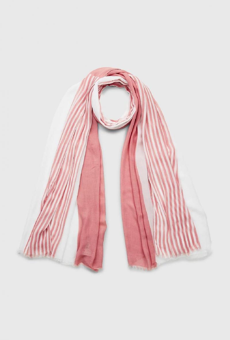 Sciarpa a righe color block Rosa<br />(<strong>Tommy hilfiger</strong>)