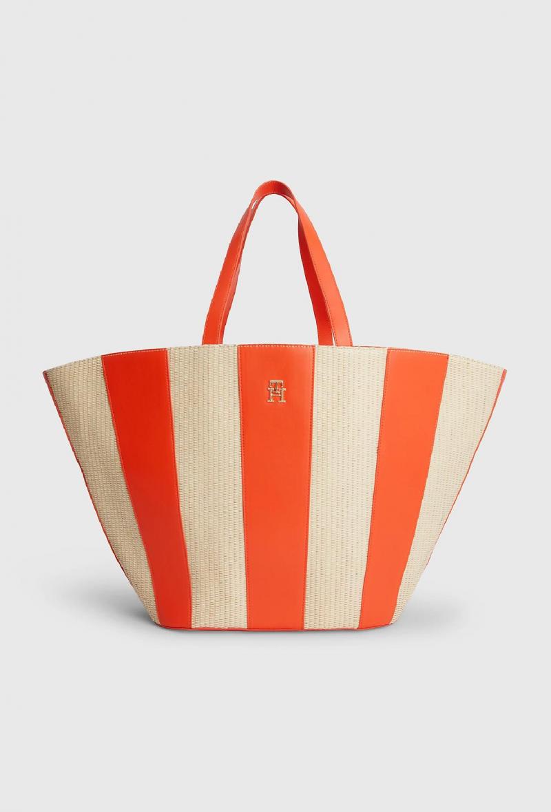 Borsa mare a righe larghe Rosso<br />(<strong>Tommy hilfiger</strong>)