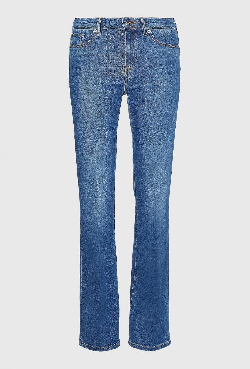 Jeans a zampa a vita media Blu medio<br />(<strong>Tommy hilfiger</strong>)