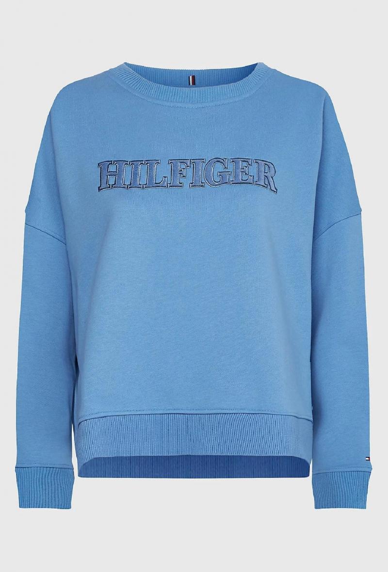 Felpa logata Celeste<br />(<strong>Tommy hilfiger</strong>)